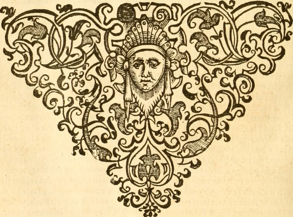 An illustration from Purchas his pilgrimage : or Relations of the world and the religions observed in all ages and places discovered, from the creation unto this present. In foure parts. This first containeth a theologicall and geographical historie of Asia, Africa, and America, with the ilands adiacent. Declaring the ancient religions before the floud ... With briefe descriptions of the countries, nations, states, discoveries ..., 1614, leaf 691
