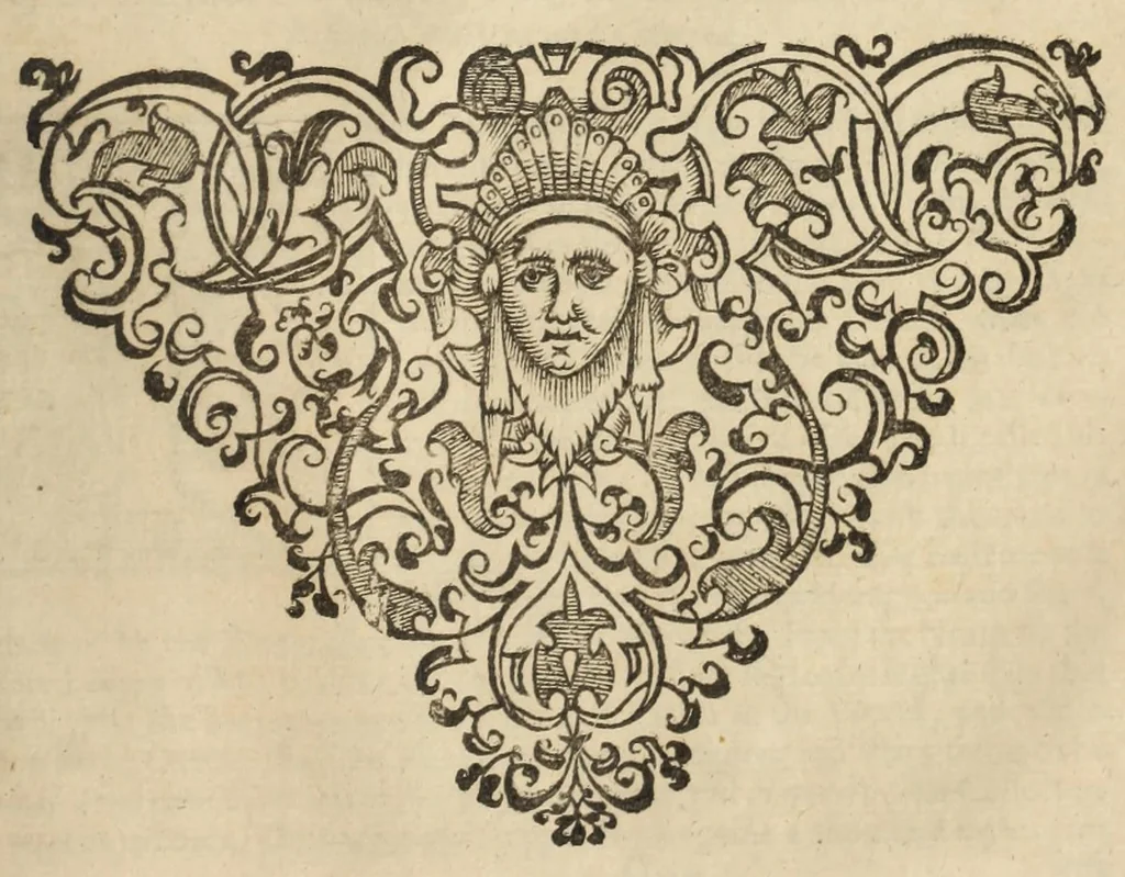 An illustration from Purchas his pilgrimage, or, Relations of the world and the religions observed in all ages and places discouered, from the creation vnto this present : in foure partes : this first containeth a theologicall and geographicall historie of Asia, Africa, and America, with the ilands adiacent : declaring the ancient religions before the floud, the heathnish, Jewish, and Saracenicall in all ages since ... with briefe descriptions of the countries, nations, states, discoueries, priuate and publike customes, and the most remarkable rarities of nature, or humane industrie, in the same, 1613, leaf 735