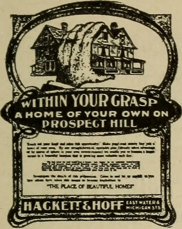 An illustration from Pushing your business, a text-book of advertising, giving practical advice on advertising, for banks, trust companies, investment brokers, real estate dealers, 1909, leaf 134
