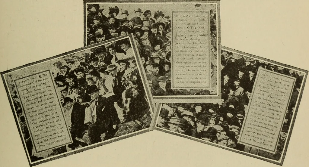 An illustration from Pushing your business, a text-book of advertising, giving practical advice on advertising, for banks, trust companies, investment brokers, real estate dealers, 1909, leaf 50