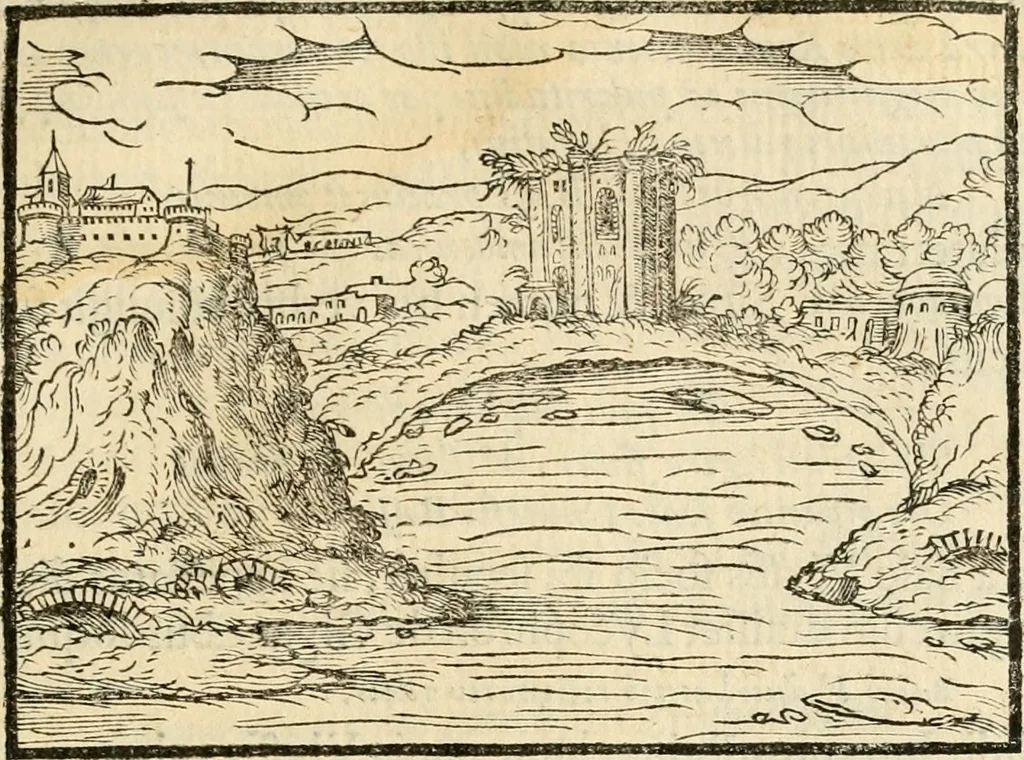 An illustration from Puteolana historia, 1604, leaf 126