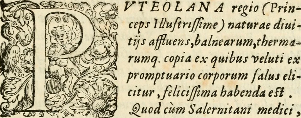 An illustration from Puteolana historia, 1604, leaf 230