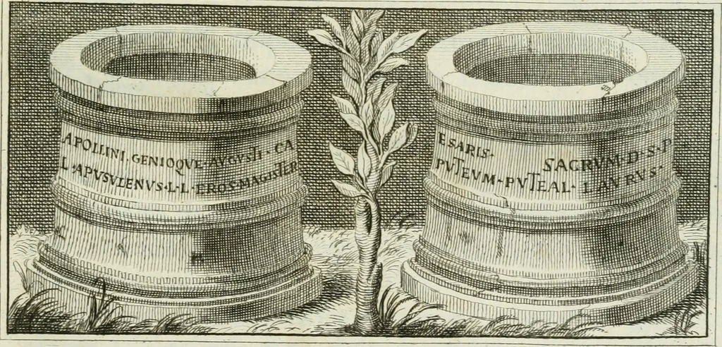 An illustration from Puteus sacer agri bononiensis : jussu sanctissimi domini nostri Benedicti XIV. P.M. commentario illustratus, 1756, leaf 6