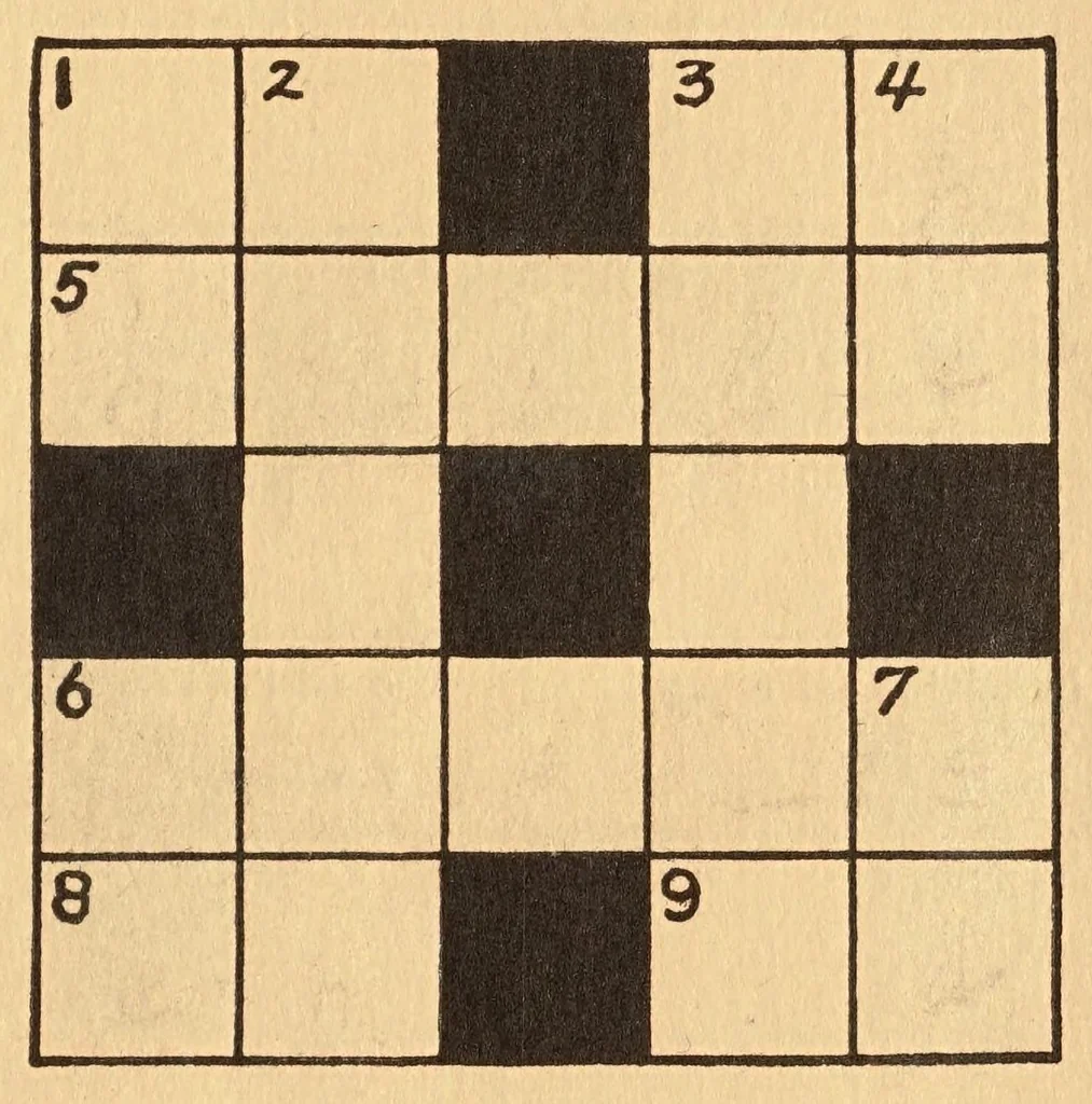 An illustration from Putnam's French cross-word puzzle book,, 1925, leaf 17