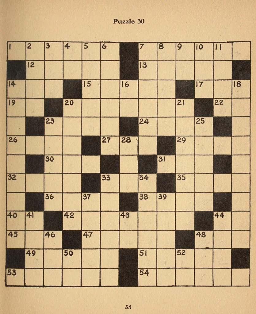 An illustration from Putnam's French cross-word puzzle book,, 1925, leaf 59
