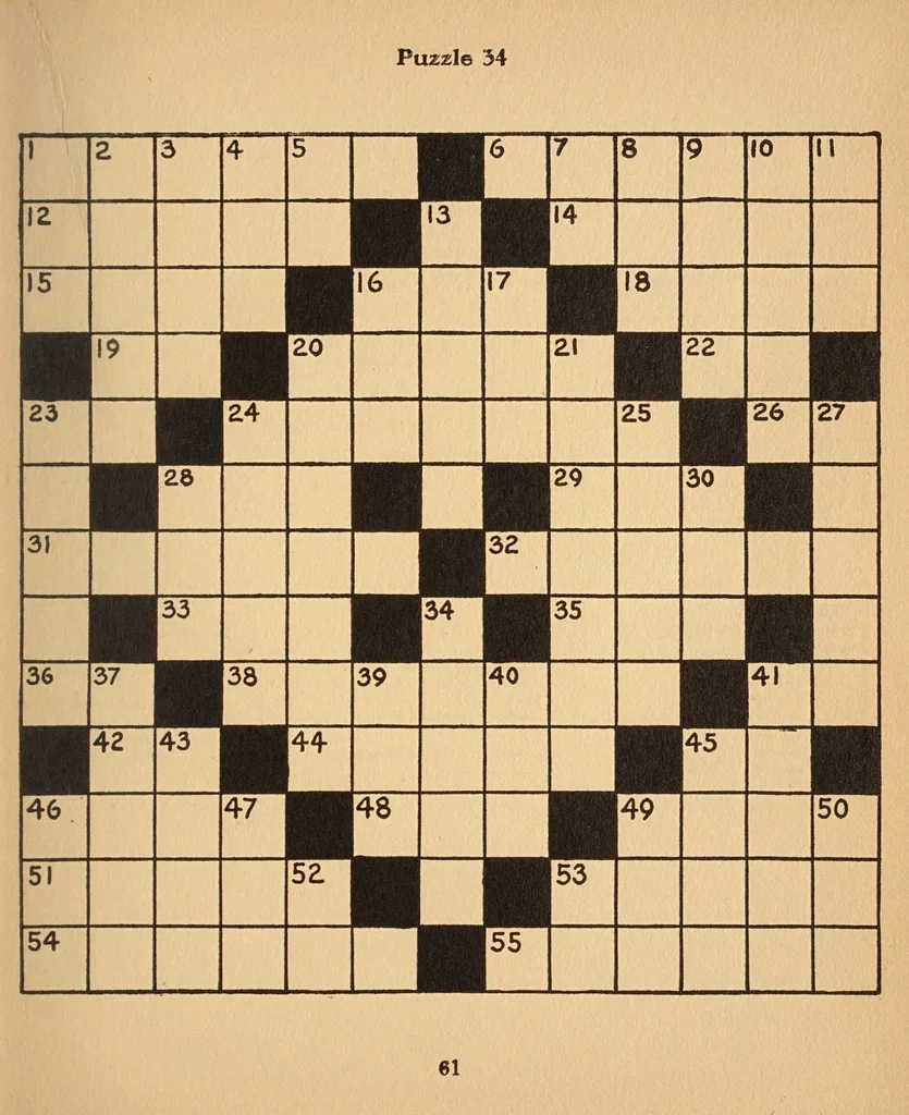 An illustration from Putnam's French cross-word puzzle book,, 1925, leaf 67