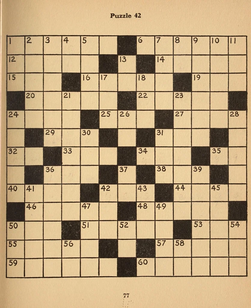 An illustration from Putnam's French cross-word puzzle book,, 1925, leaf 83