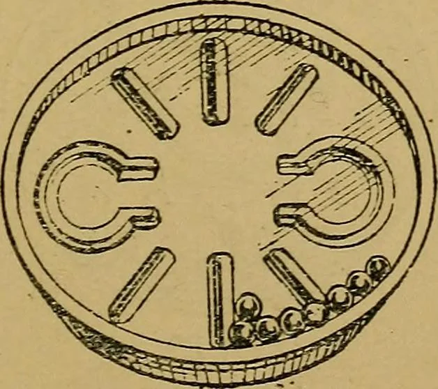 An illustration from Puzzles old and new, 1893, leaf 34