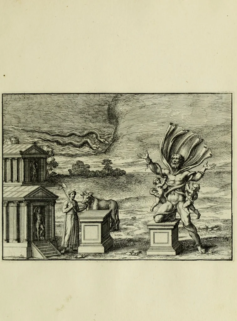 An illustration from P. Virgilii Maronis opera, 1677, leaf 35