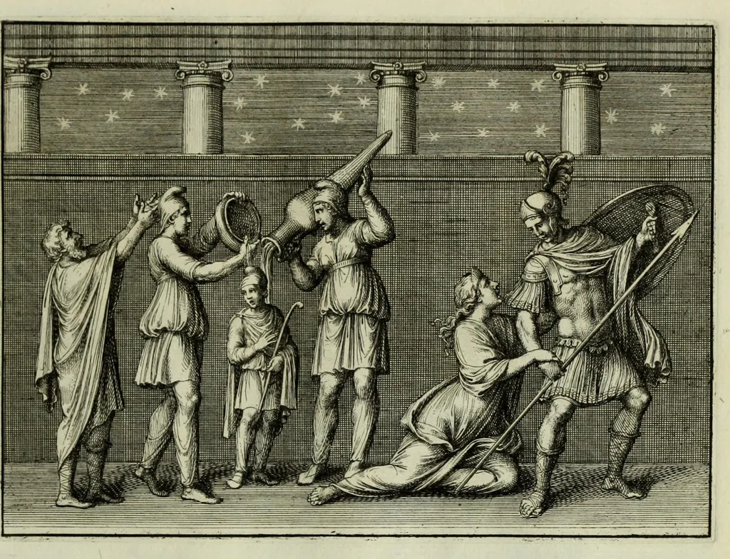 An illustration from P. Virgilii Maronis opera, 1677, leaf 41