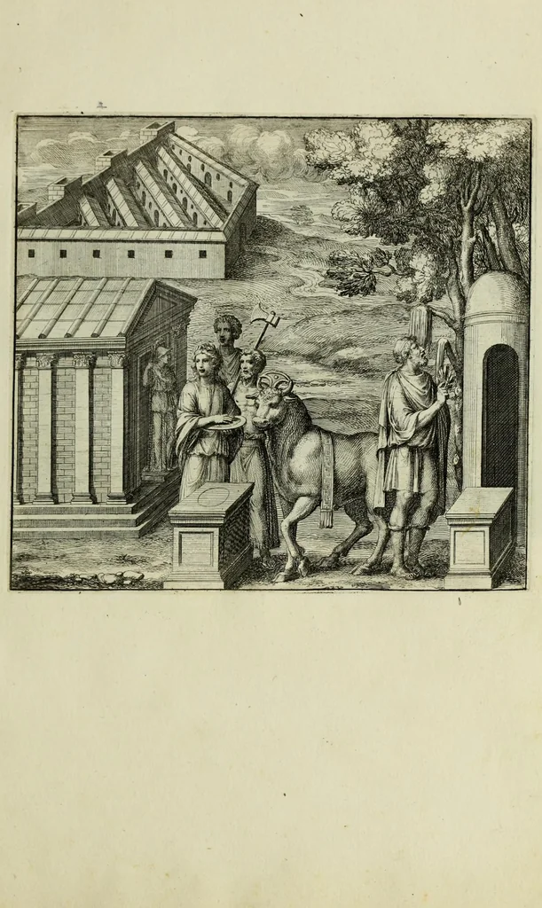 An illustration from P. Virgilii Maronis opera, 1677, leaf 45