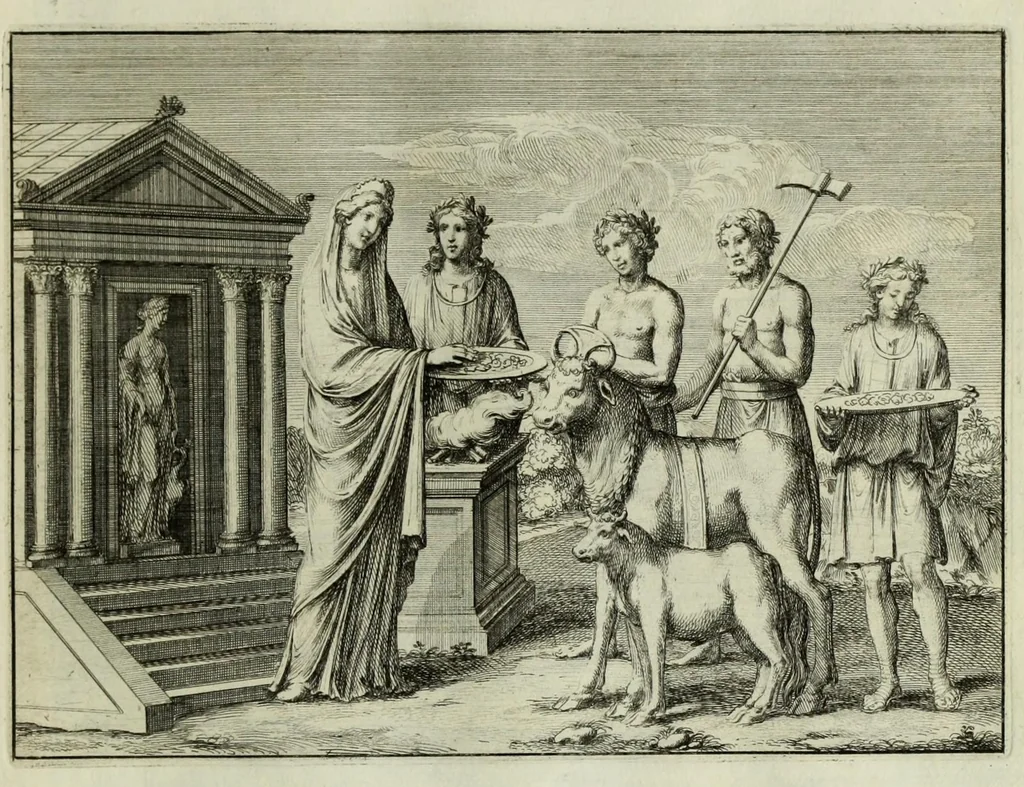 An illustration from P. Virgilii Maronis opera, 1677, leaf 51