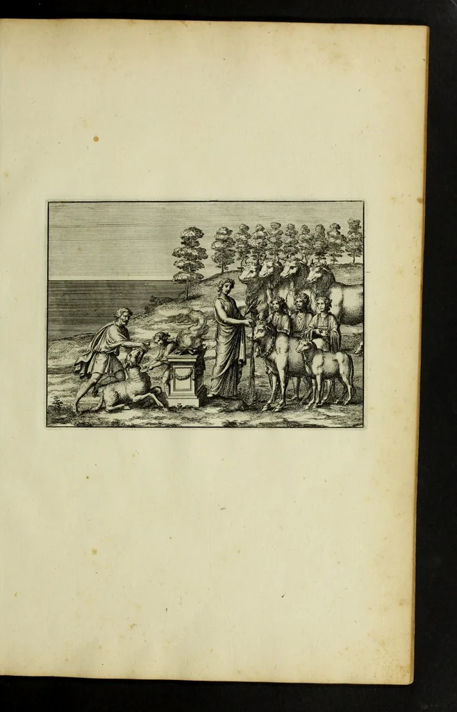 An illustration from P. Virgilii Maronis opera, 1677, leaf 75