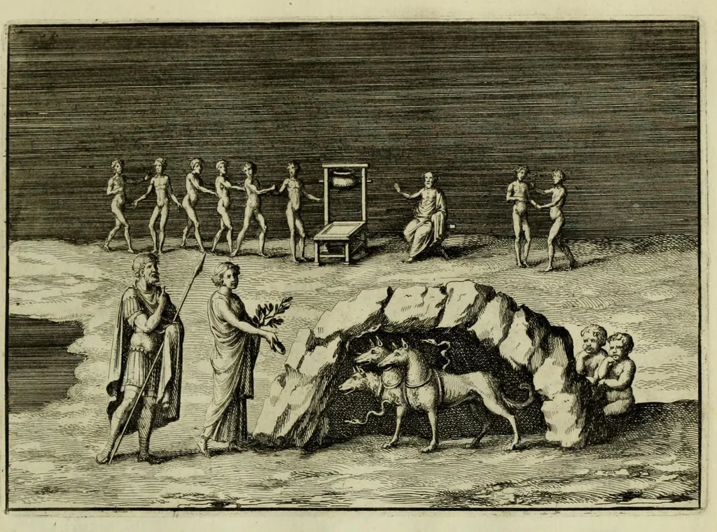 An illustration from P. Virgilii Maronis opera, 1677, leaf 79