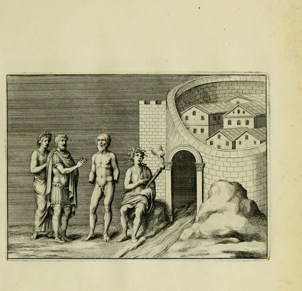 An illustration from P. Virgilii Maronis opera, 1677, leaf 81