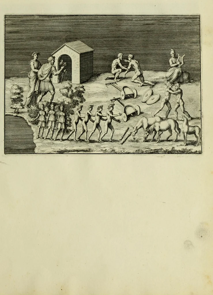 An illustration from P. Virgilii Maronis opera, 1677, leaf 83