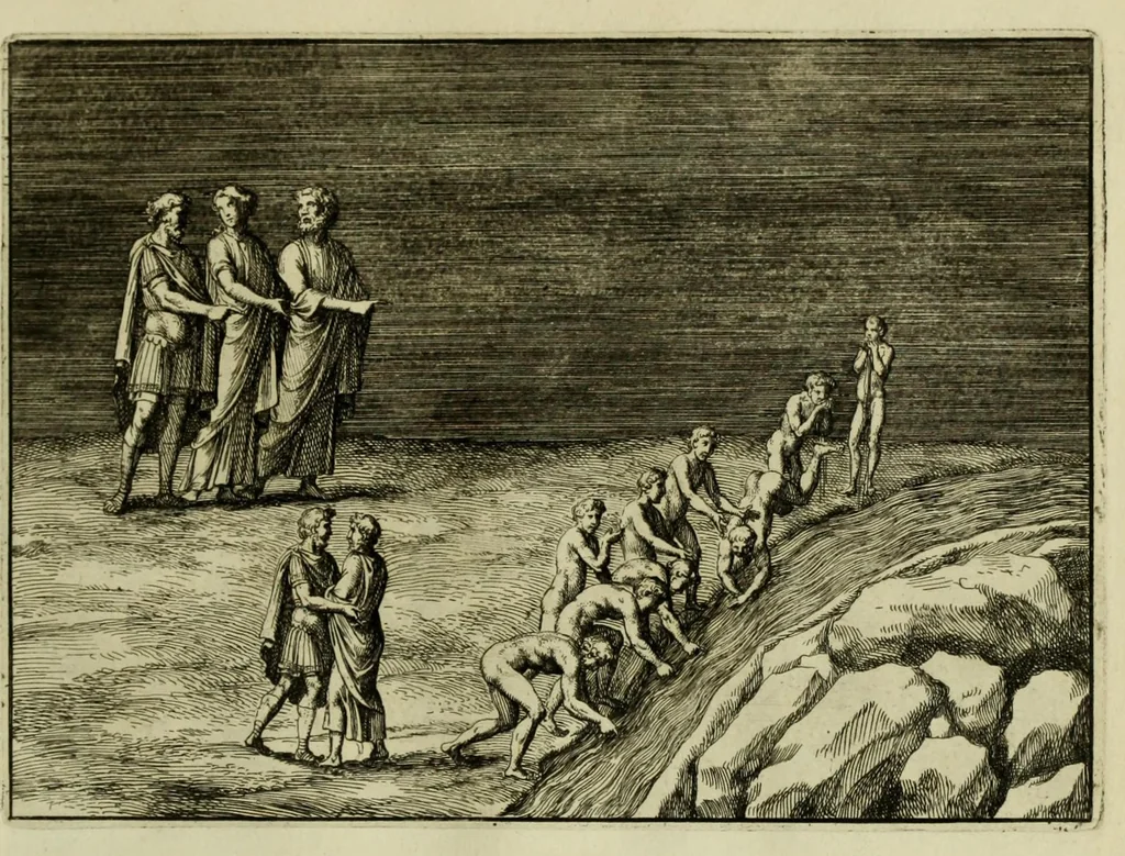 An illustration from P. Virgilii Maronis opera, 1677, leaf 85