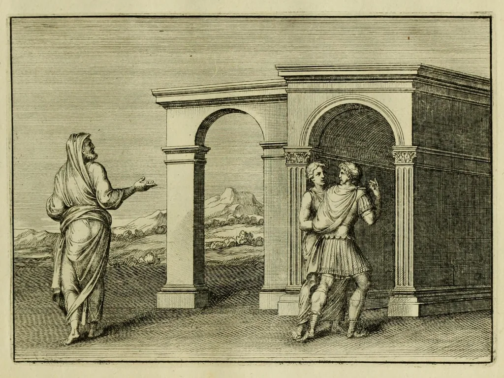 An illustration from P. Virgilii Maronis opera, 1677, leaf 87