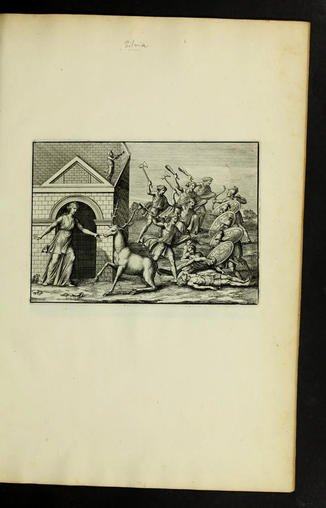An illustration from P. Virgilii Maronis opera, 1677, leaf 99