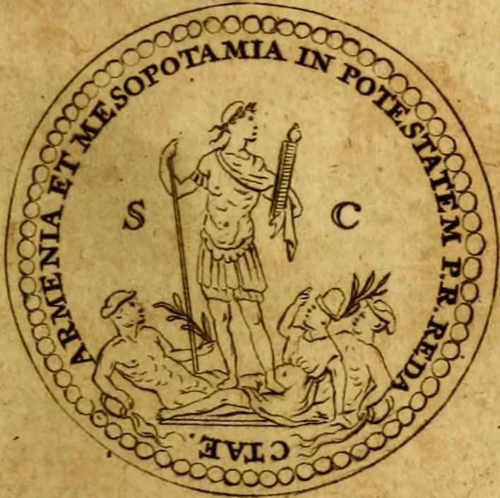 An illustration from P. Virgilii Maronis Opera in tres tomos divisa : cum integris notis Servii, Philargyrii, nec non J. Pierii variis lectionibus, & selectissimis plerisque commentariis Donati, Probi, Nannii, Sabini, Germani, Cerdæ, Taubmanni, & aliorum, 1680, leaf 1090