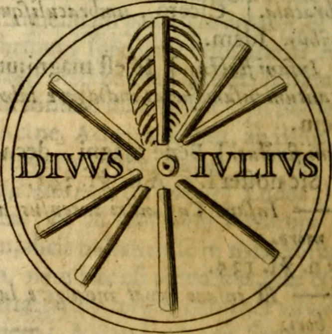An illustration from P. Virgilii Maronis Opera in tres tomos divisa : cum integris notis Servii, Philargyrii, nec non J. Pierii variis lectionibus, & selectissimis plerisque commentariis Donati, Probi, Nannii, Sabini, Germani, Cerdæ, Taubmanni, & aliorum, 1680, leaf 547