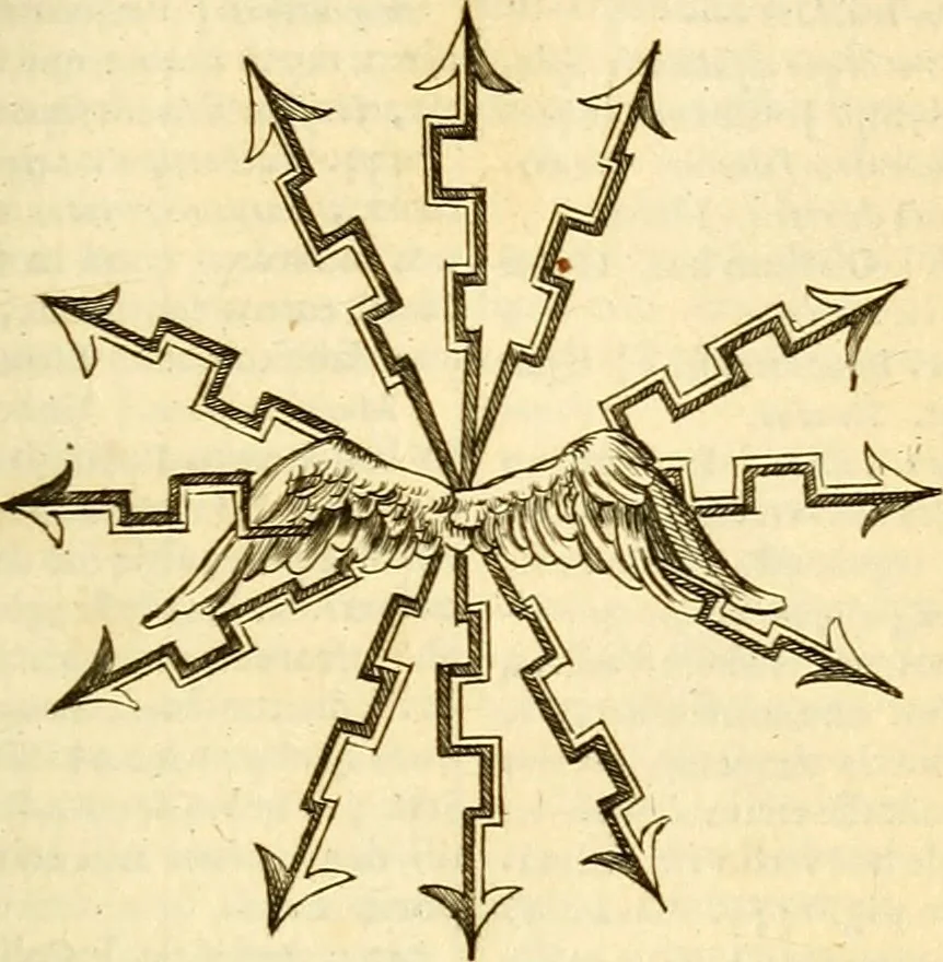 An illustration from P. Virgilii Maronis Opera in tres tomos divisa : cum integris notis Servii, Philargyrii, nec non J. Pierii variis lectionibus, & selectissimis plerisque commentariis Donati, Probi, Nannii, Sabini, Germani, Cerdæ, Taubmanni, & aliorum, 1680, leaf 282