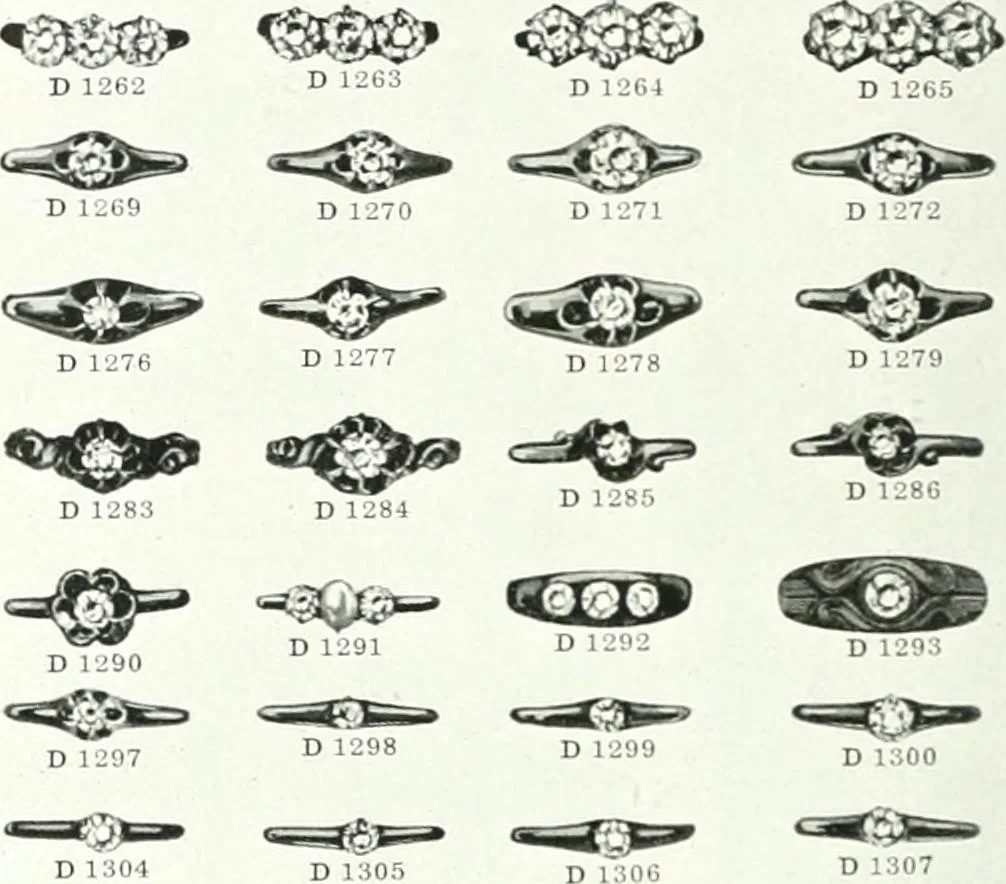 An illustration from P.W. Ellis & Co. Limited, the jewellery headquarters of Canada : 1915-1916 illustrated catalogue : importing and manufacturing, gold and silversmiths, makers of Ellis watch cases, 1915, leaf 123