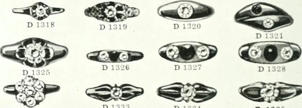 An illustration from P.W. Ellis & Co. Limited, the jewellery headquarters of Canada : 1915-1916 illustrated catalogue : importing and manufacturing, gold and silversmiths, makers of Ellis watch cases, 1915, leaf 123