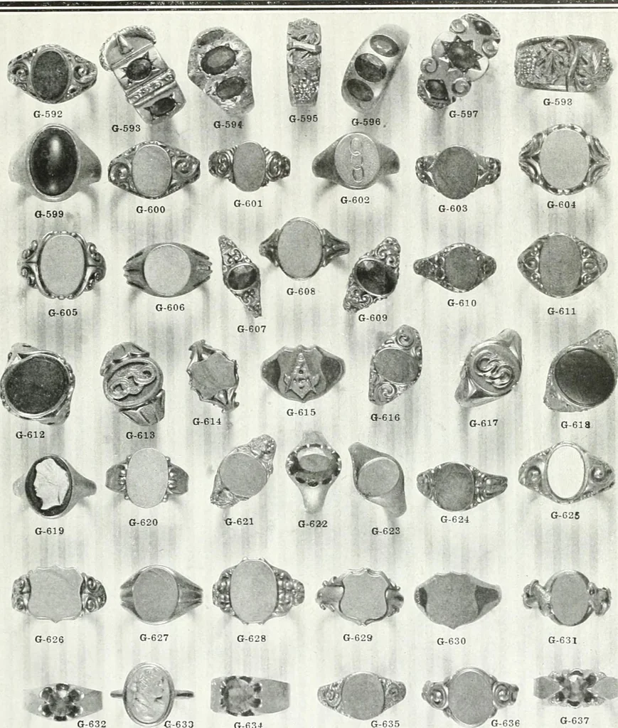 An illustration from P.W. Ellis & Co. Limited, the jewellery headquarters of Canada : 1915-1916 illustrated catalogue : importing and manufacturing, gold and silversmiths, makers of Ellis watch cases, 1915, leaf 126