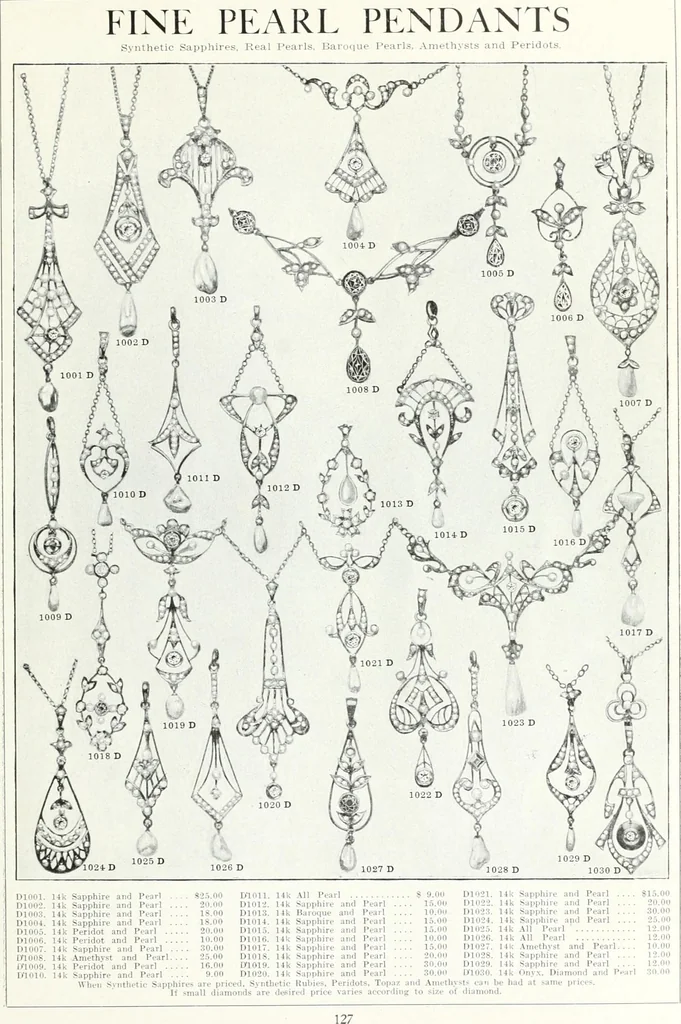 An illustration from P.W. Ellis & Co. Limited, the jewellery headquarters of Canada : 1915-1916 illustrated catalogue : importing and manufacturing, gold and silversmiths, makers of Ellis watch cases, 1915, leaf 130