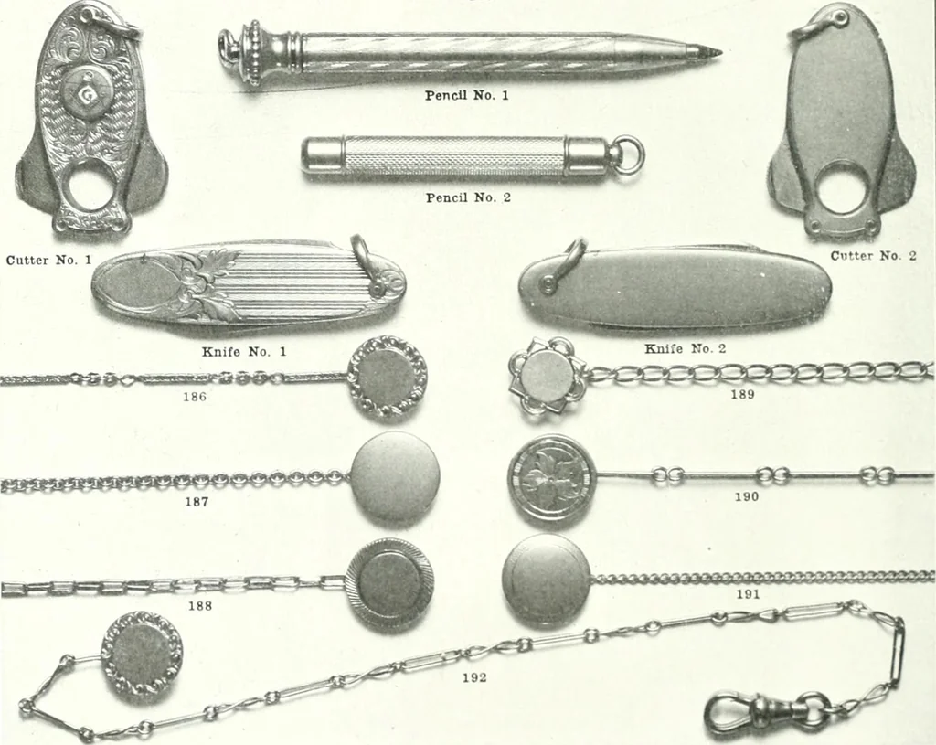 An illustration from P.W. Ellis & Co. Limited, the jewellery headquarters of Canada : 1915-1916 illustrated catalogue : importing and manufacturing, gold and silversmiths, makers of Ellis watch cases, 1915, leaf 59
