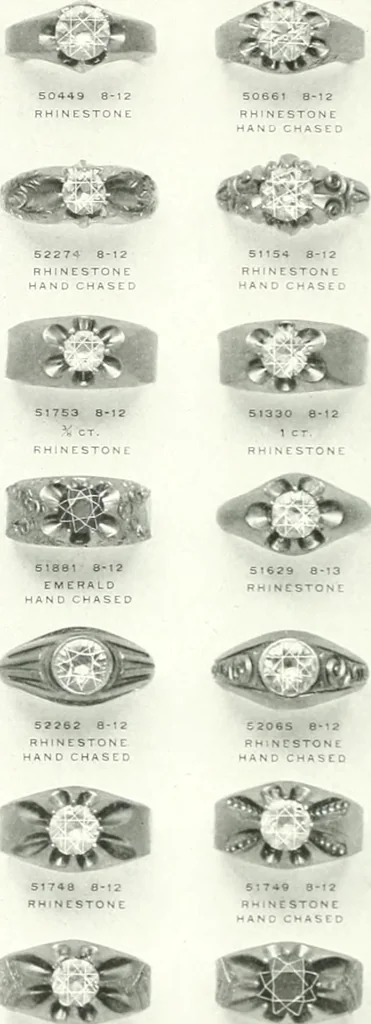 An illustration from P.W. Ellis & Co. Limited, the jewellery headquarters of Canada : 1915-1916 illustrated catalogue : importing and manufacturing, gold and silversmiths, makers of Ellis watch cases, 1915, leaf 69