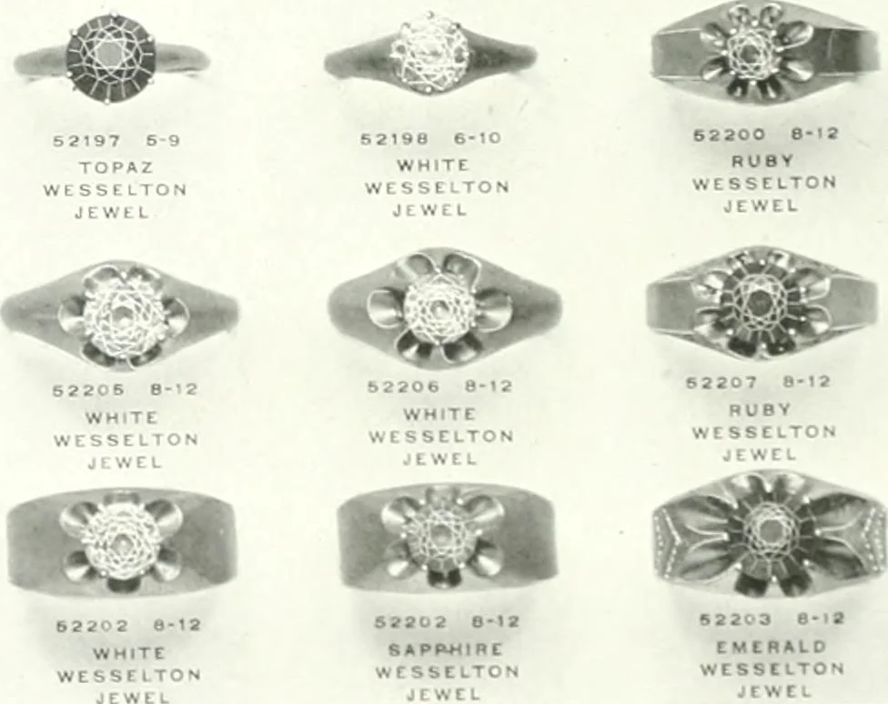 An illustration from P.W. Ellis & Co. Limited, the jewellery headquarters of Canada : 1915-1916 illustrated catalogue : importing and manufacturing, gold and silversmiths, makers of Ellis watch cases, 1915, leaf 73