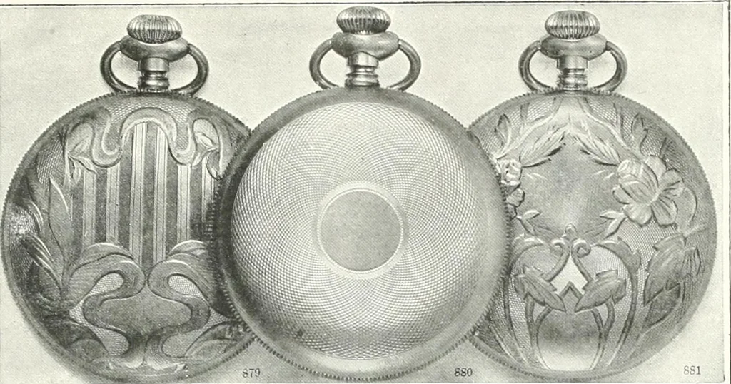 An illustration from P.W. Ellis & Co. Limited, the jewellery headquarters of Canada : 1915-1916 illustrated catalogue : importing and manufacturing, gold and silversmiths, makers of Ellis watch cases, 1915, leaf 8