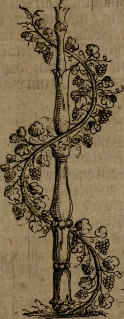 An illustration from Pyramis, oder, Sinnreiche Ehren-Seule : mit hieroglyphischen politico-mystico Sinn-Bildern, zu unterthänigsten Ehren und Glückwünschung der durchlauchtigisten und gnädigisten neuen Chur-Fürstlichen Herrschafft und Regierung Johan[n] Georg des Dritten, Churfürsten von Sachsen, 1681, leaf 44