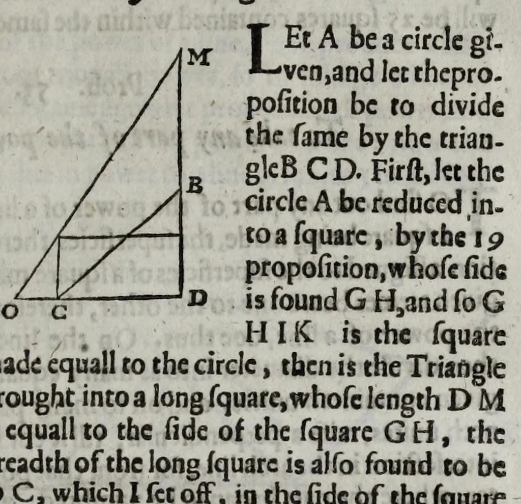 An illustration from Pyrotechnia, or, A discovrse of artificiall fire-works : in which the true grounds of that art are plainly and perspicuously laid downe : together with sundry such motions, both straight and circular, performed by the helpe of fire, as are not to be found in any other discourse of this kind, extant in any language : whereunto is annexed a short treatise of geometrie, contayning certaine definitions and problemes for the mensuration of superficies and sollids, with tables for the square root to 25000, and the cubick root to 10000 latus, wherein all roots under those numbers are extracted onely by ocular inspection, 1635, leaf 131