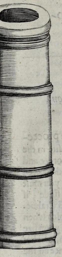 An illustration from Pyrotechnia, or, A discovrse of artificiall fire-works : in which the true grounds of that art are plainly and perspicuously laid downe : together with sundry such motions, both straight and circular, performed by the helpe of fire, as are not to be found in any other discourse of this kind, extant in any language : whereunto is annexed a short treatise of geometrie, contayning certaine definitions and problemes for the mensuration of superficies and sollids, with tables for the square root to 25000, and the cubick root to 10000 latus, wherein all roots under those numbers are extracted onely by ocular inspection, 1635, leaf 22