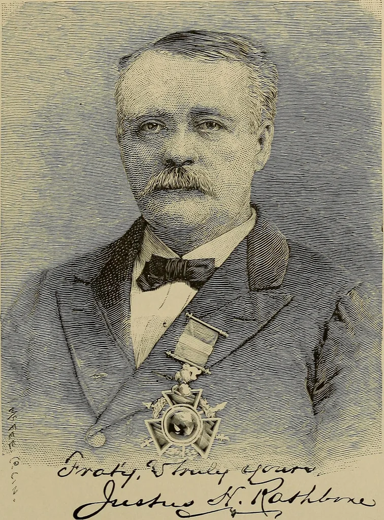 An illustration from Pythian knighthood, it history and literature;, 1888, leaf 128