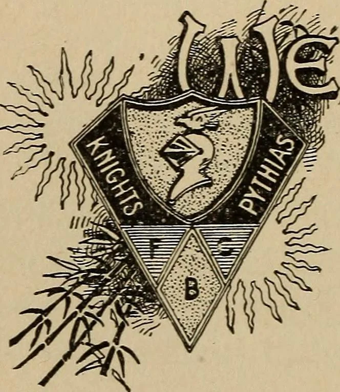 An illustration from Pythian knighthood, it history and literature;, 1888, leaf 245
