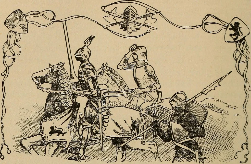 An illustration from Pythian knighthood, it history and literature;, 1888, leaf 463