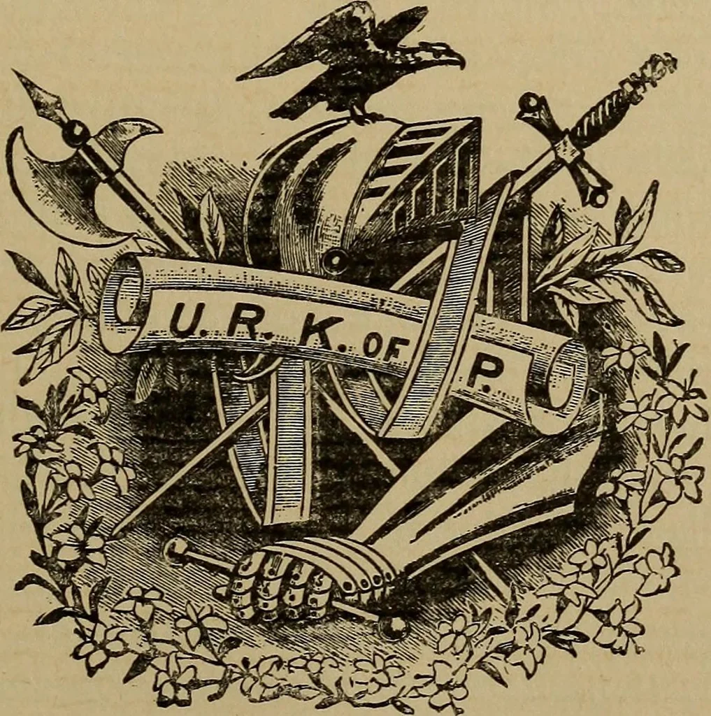 An illustration from Pythian knighthood, it history and literature;, 1888, leaf 540