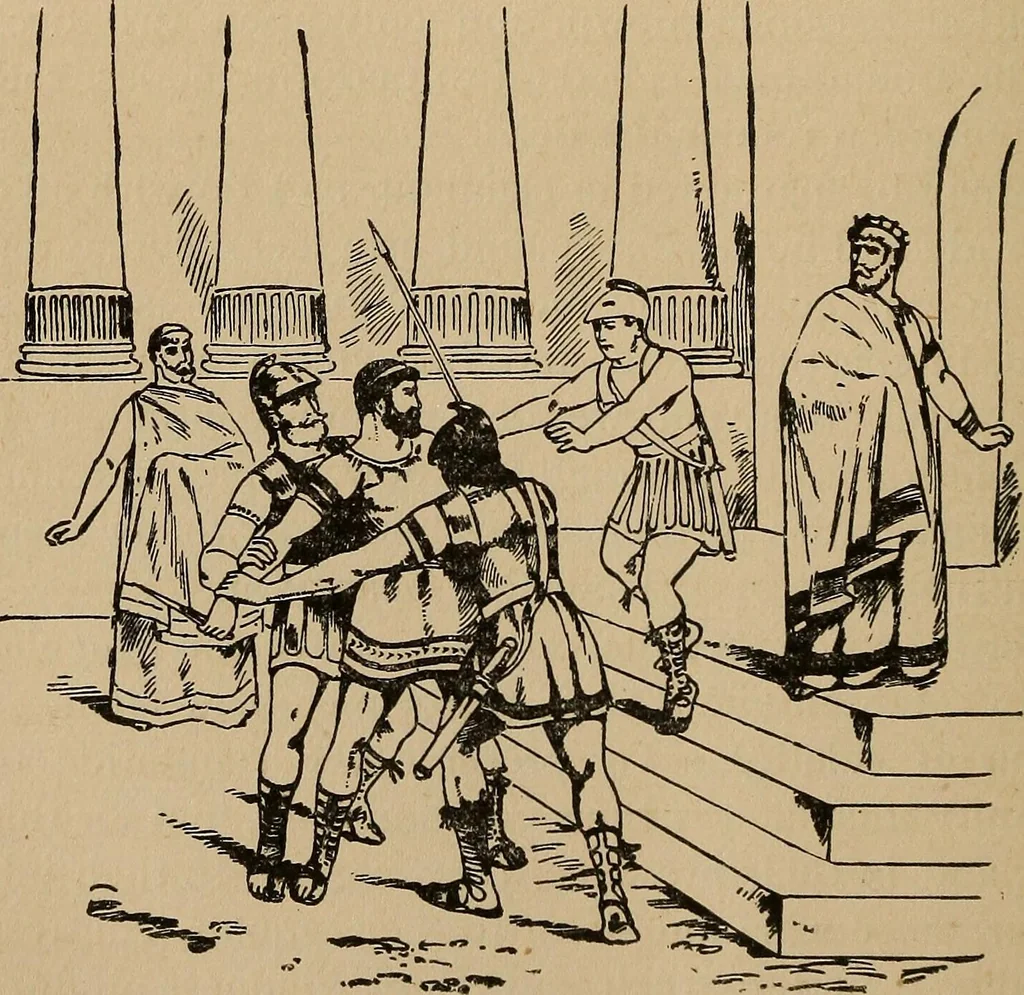 An illustration from Pythian knighthood, it history and literature;, 1888, leaf 601