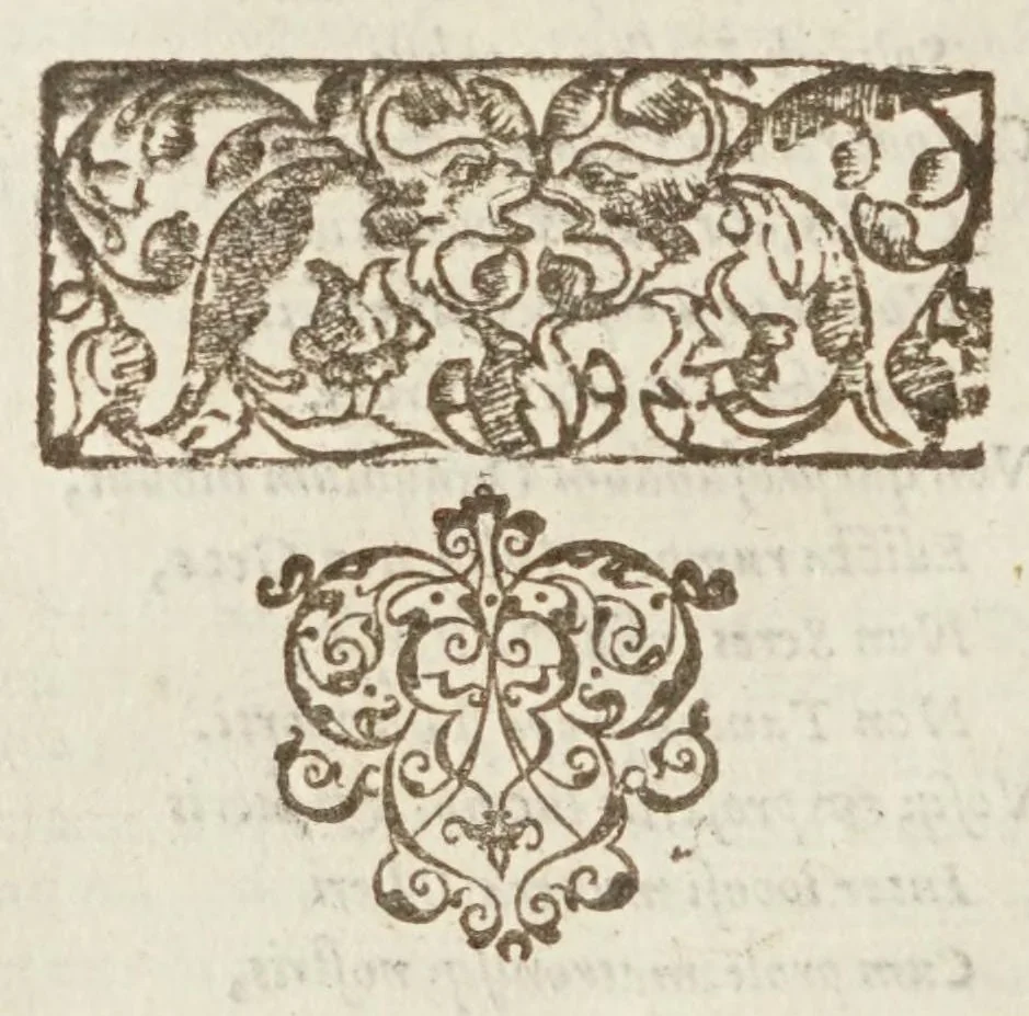 An illustration from Q. Horacio Flacco ... Sus obras con la declaracion magistral en lengua castellana, 1599, leaf 288