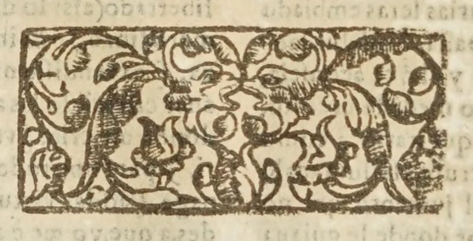 An illustration from Q. Horacio Flacco ... Sus obras con la declaracion magistral en lengua castellana, 1599, leaf 596