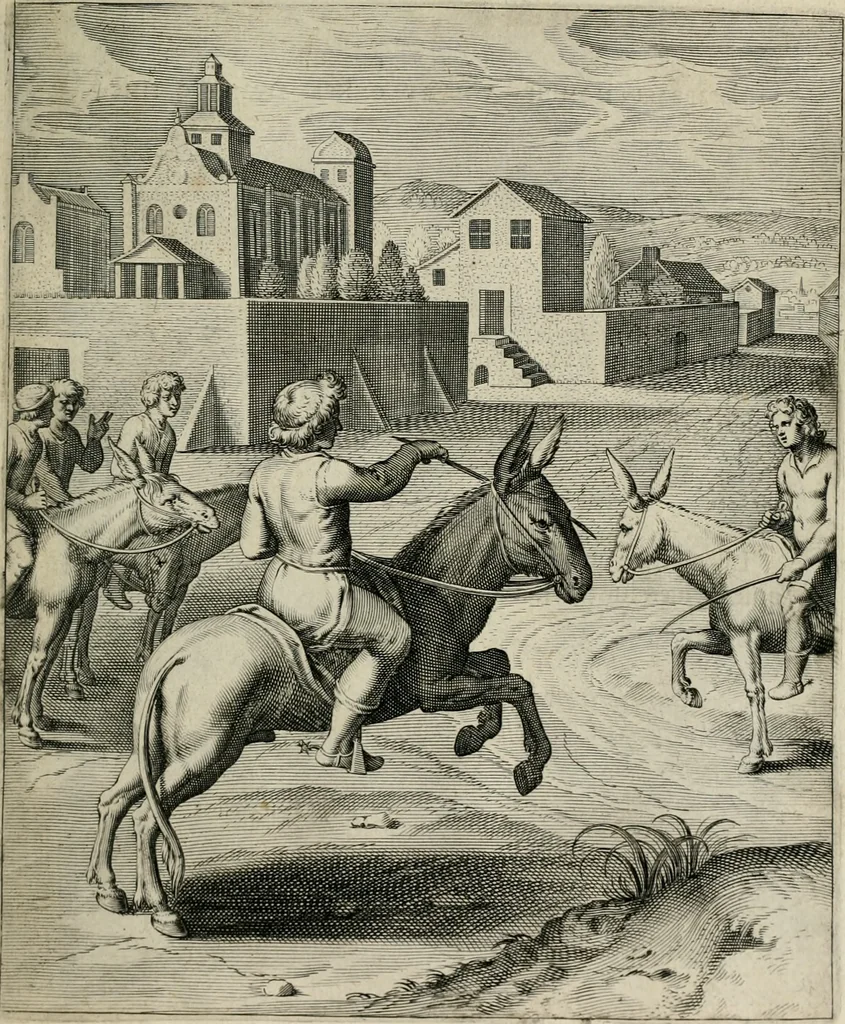 An illustration from Q. HoratI Flacci Emblemata : imaginibus in aes incisis, notisq[ue] illustrata, 1607, leaf 116