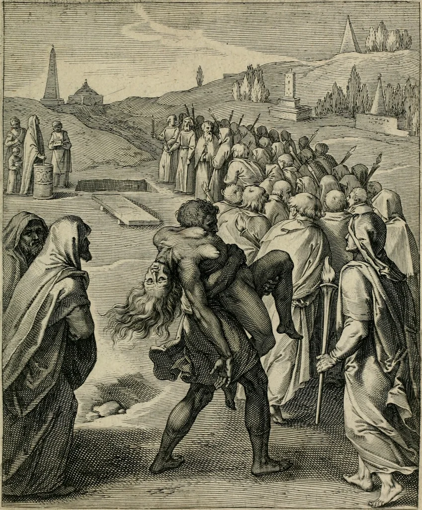 An illustration from Q. HoratI Flacci Emblemata : imaginibus in aes incisis, notisq[ue] illustrata, 1607, leaf 132
