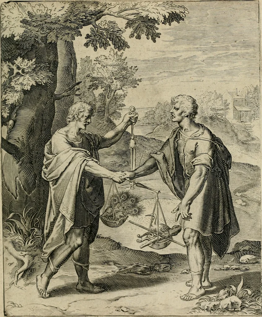 An illustration from Q. HoratI Flacci Emblemata : imaginibus in aes incisis, notisq[ue] illustrata, 1607, leaf 138