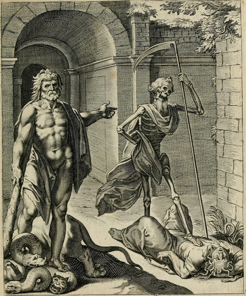 An illustration from Q. HoratI Flacci Emblemata : imaginibus in aes incisis, notisq[ue] illustrata, 1607, leaf 172