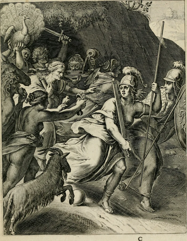 An illustration from Q. HoratI Flacci Emblemata : imaginibus in aes incisis, notisq[ue] illustrata, 1607, leaf 20