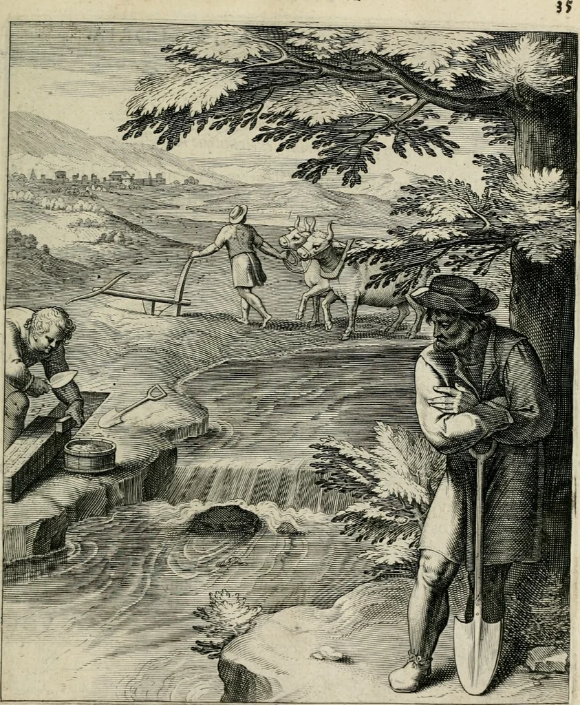 An illustration from Q. HoratI Flacci Emblemata : imaginibus in aes incisis, notisq[ue] illustrata, 1607, leaf 38